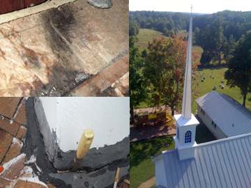 steeple leak repair