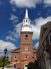 church steeple painting